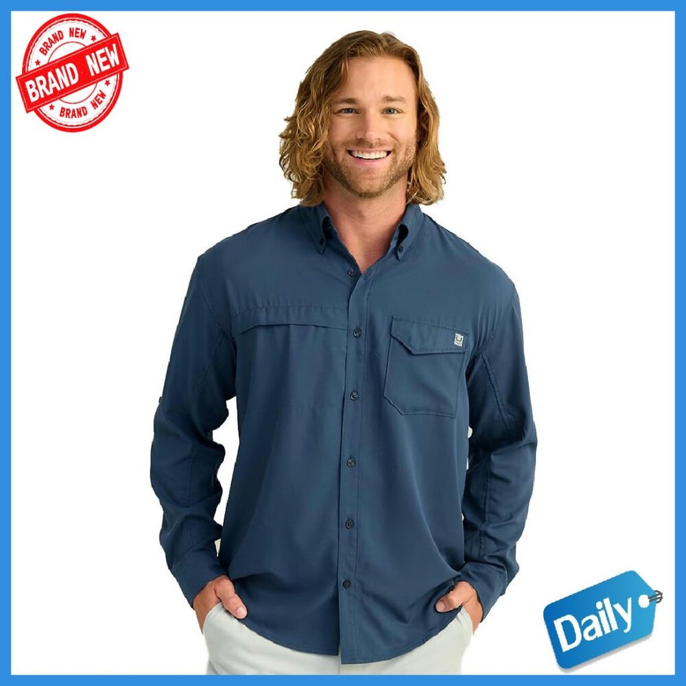 Men's Long Sleeve Button Down Performance Shirt 3… - image 1